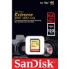 SanDisk Extreme SDXC Card 150MBs UHSI Card U3 V30 64GB