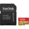 SanDisk Extreme microSDXC 190MBs UHSI U3 V30 with Adapter 128GB