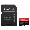 SanDisk Extreme PRO microSDXC 200MBs UHSI U3 V30 with Adapter 64GB
