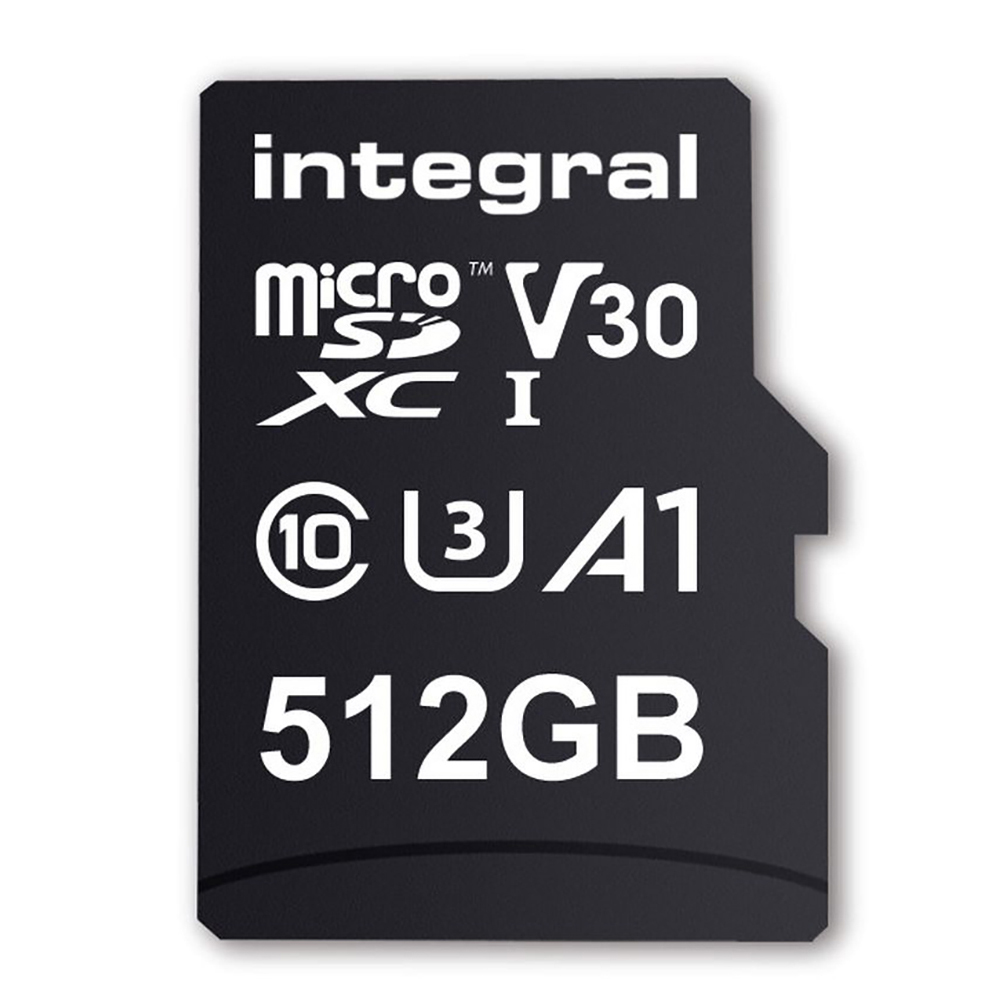 Integral MicroSD 100MBs UHS-1 U3 Class 10 V30 A1 512GB