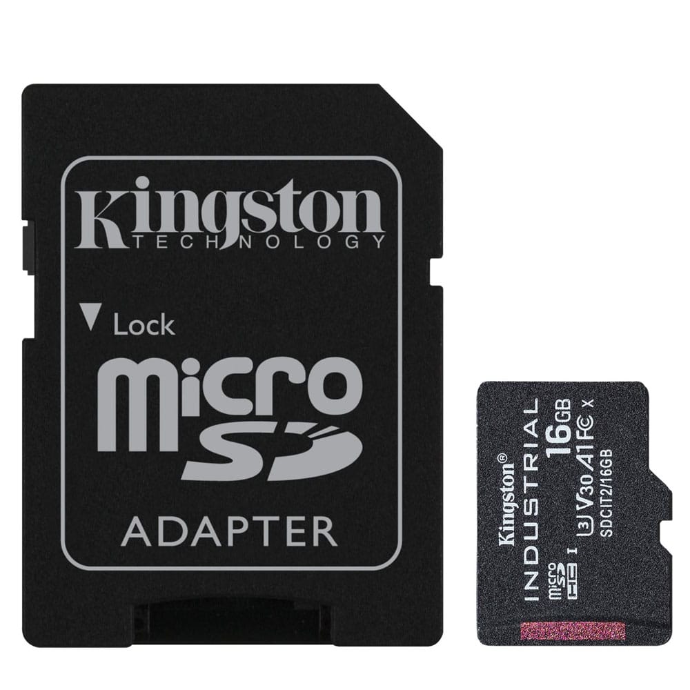 Kingston Industrial microSDHC Class 10 A1 pSLC Card 16GB