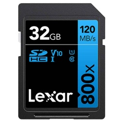 Lexar High-Performance 800x SDHC-SDXC UHS-I Card 32GB