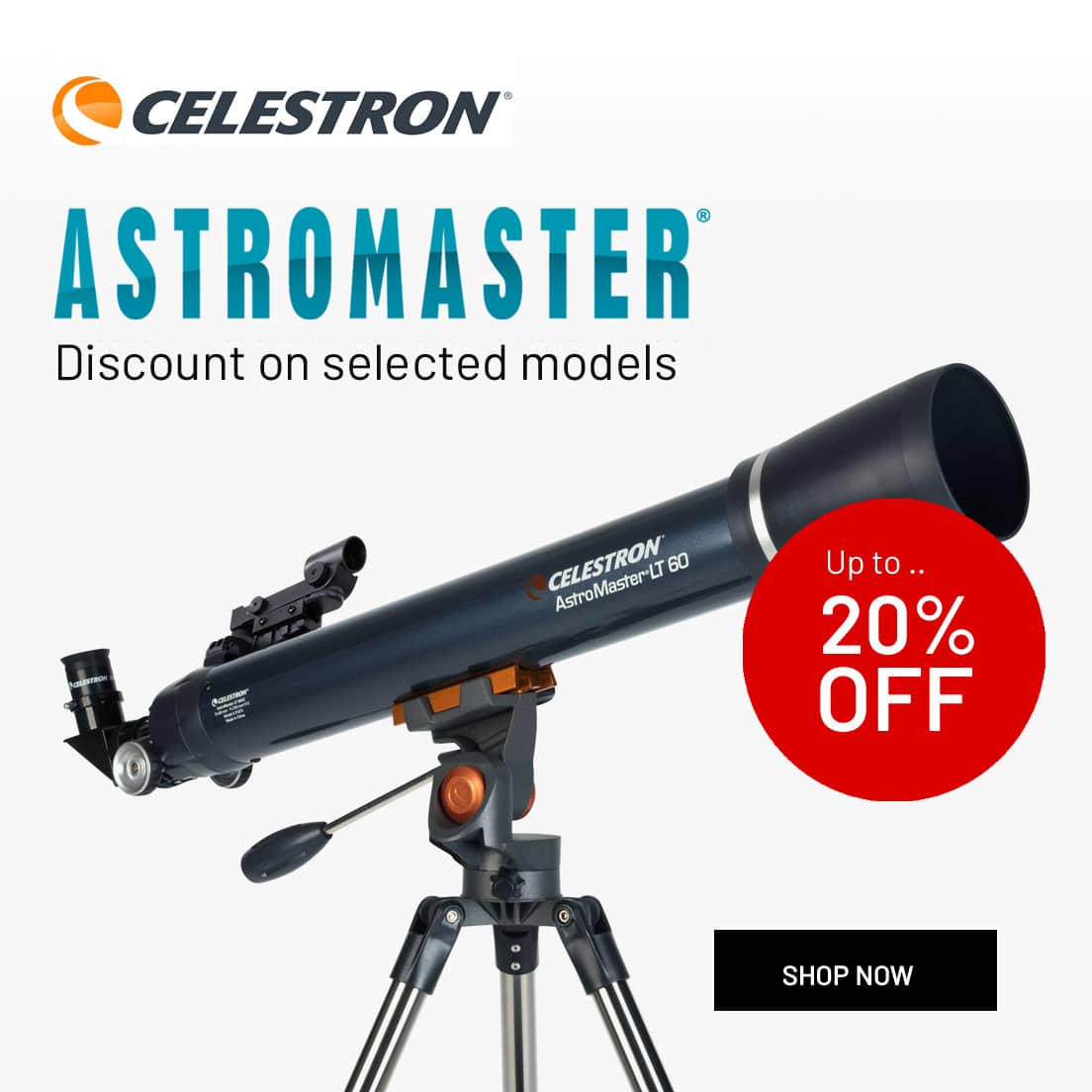 Up to 20% Off Selected Astromaster Astronomy Telescopes