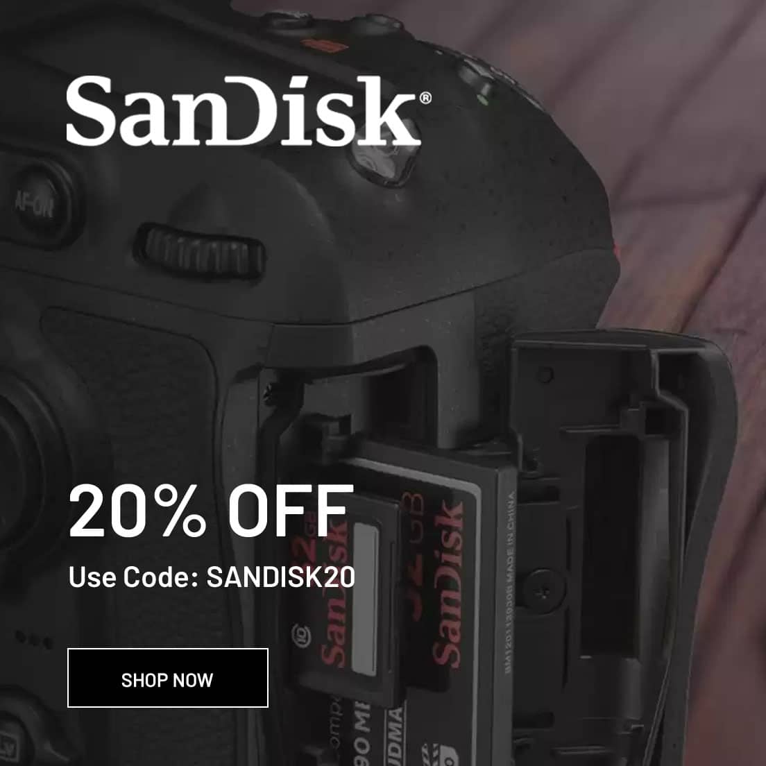 SanDisk Offers - 20% OFF SALE