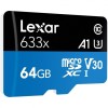 Lexar High Performance 633x microSDXC UHS-I Card with Adapter 64GB