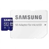 Samsung PRO PLUS microSD card 180MBs U3, V30, A2, with adapter 512GB