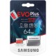 Samsung EVO Plus microSD 100MBs Memory Card with Adapter 64GB