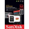 SanDisk Extreme Action Cam MicroSDXC 160MBs A2 U3 V30 Card with adapter 64GB