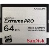 SanDisk Extreme PRO CFast 2.0 525MBs Memory Card 64GB