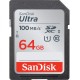 SanDisk Ultra SDXC Memory Card 100MBs Class 10 UHS-I 64GB