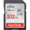 SanDisk Ultra SDXC Memory Card 150MB s UHSI Class 10 512GB