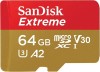 SanDisk Extreme microSDXC 170MBs UHSI U3 V30 no Adapter 64GB