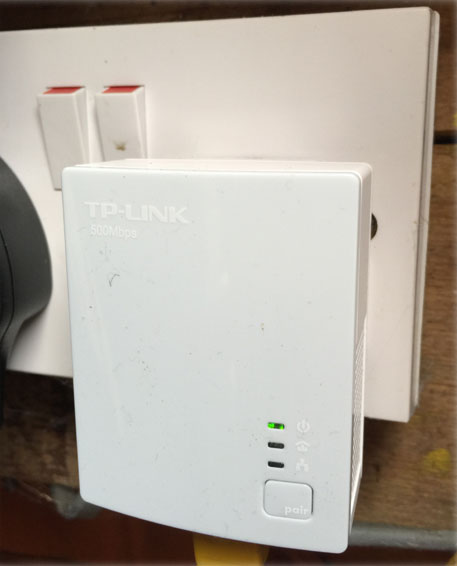 Use the TP-Link Powerline adapter to avoid a WiFi deadspot