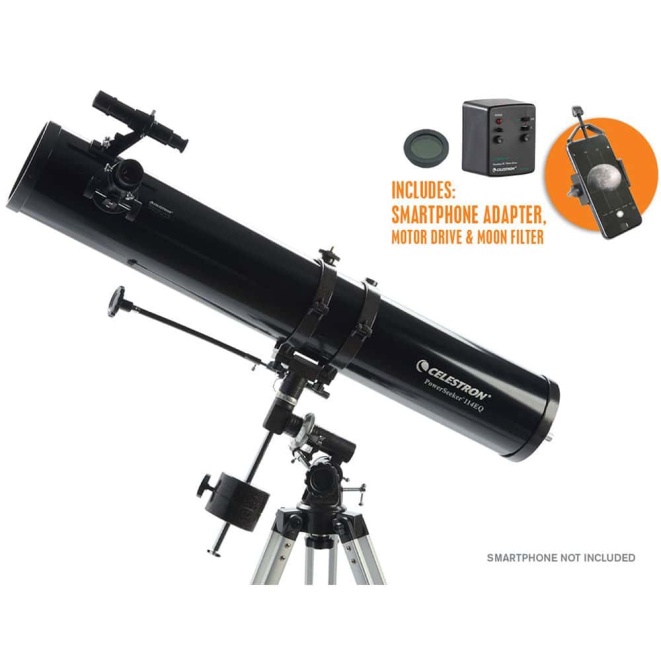 Celestron PowerSeeker 114EQ Astro Telescope with Motor Drive and
