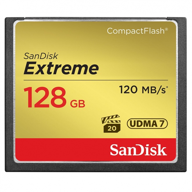 SanDisk Extreme 120MB sec 800x Compact Flash Card 128GB