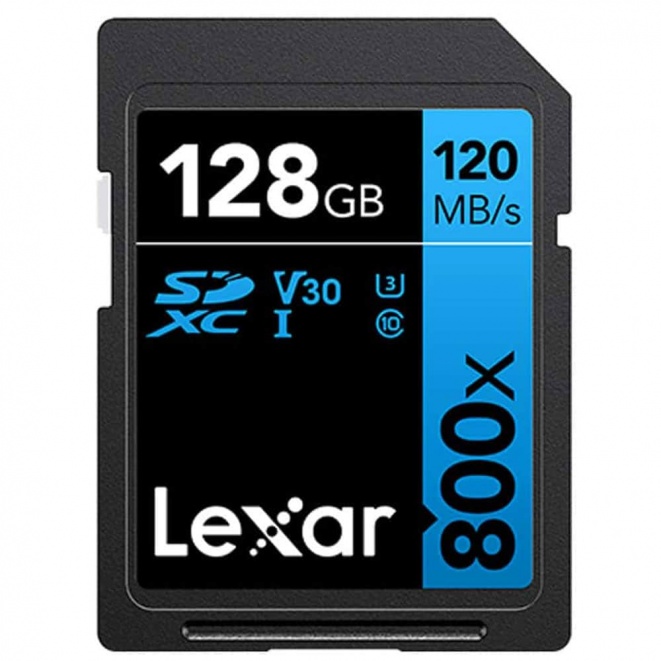 Lexar High-Performance 800x SDHC-SDXC UHS-I Card 128GB LSD0800128G
