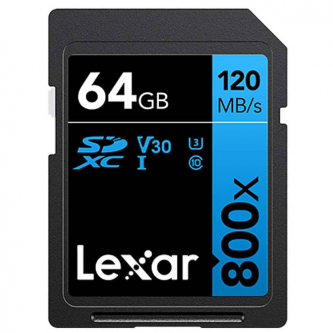 Lexar High-Performance 800x SDXC UHS-I Card 64GB