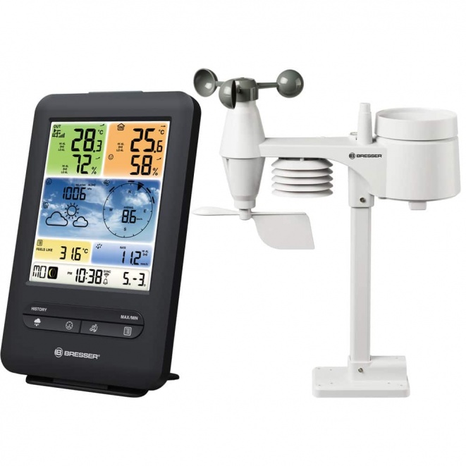BRESSER Projectie Radiogestuurde Weerstation MeteoTemp P