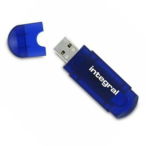 Integral Evo USB 2.0 Flash Drive 128GB - Blue