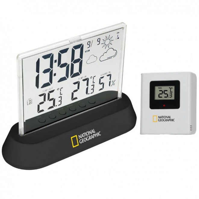 National Geographic Transparent Weather Station |Centre Clock 9070300