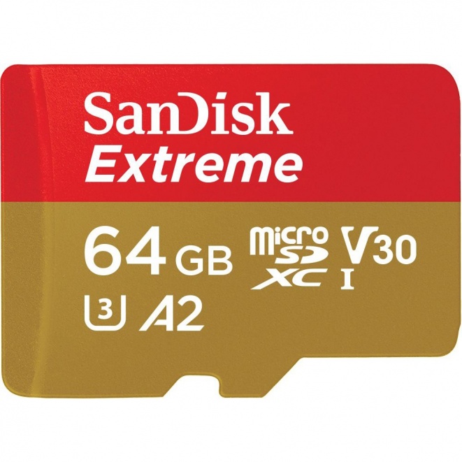 SanDisk Extreme MicroSDXC 160MBs UHSI Card with no adapter 64GB