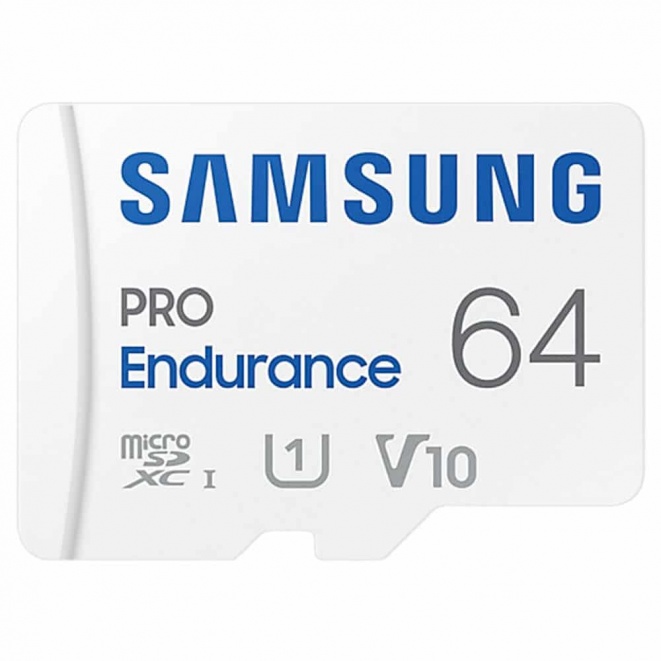 Samsung PRO Endurance microSD card with adapter 64GB