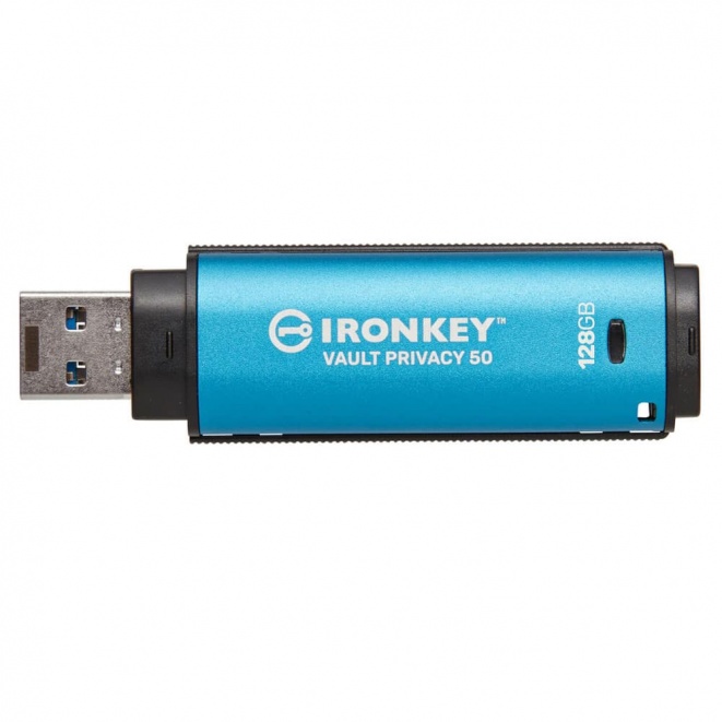 Kingston IronKey Vault Privacy 50 USB Flash Drive XTS AES Encrypted 128GB