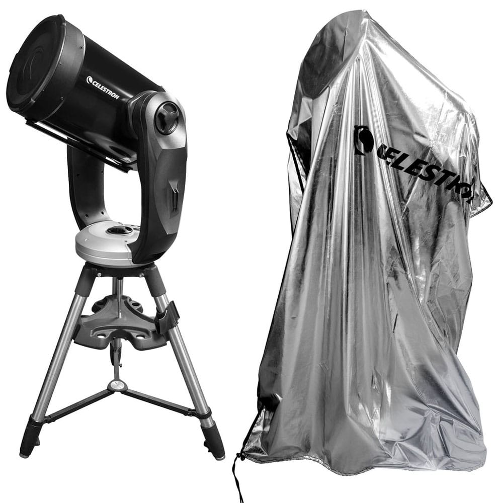 Funda Protectora Para Telescopio De Oxford Plateado, A Prueba De Polvo, Agua Y Sol, Tamaño 100x75 Cm