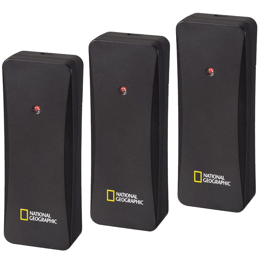 National Geographic VA colour LCD Weather Station incl. 3 Black Sensors ...
