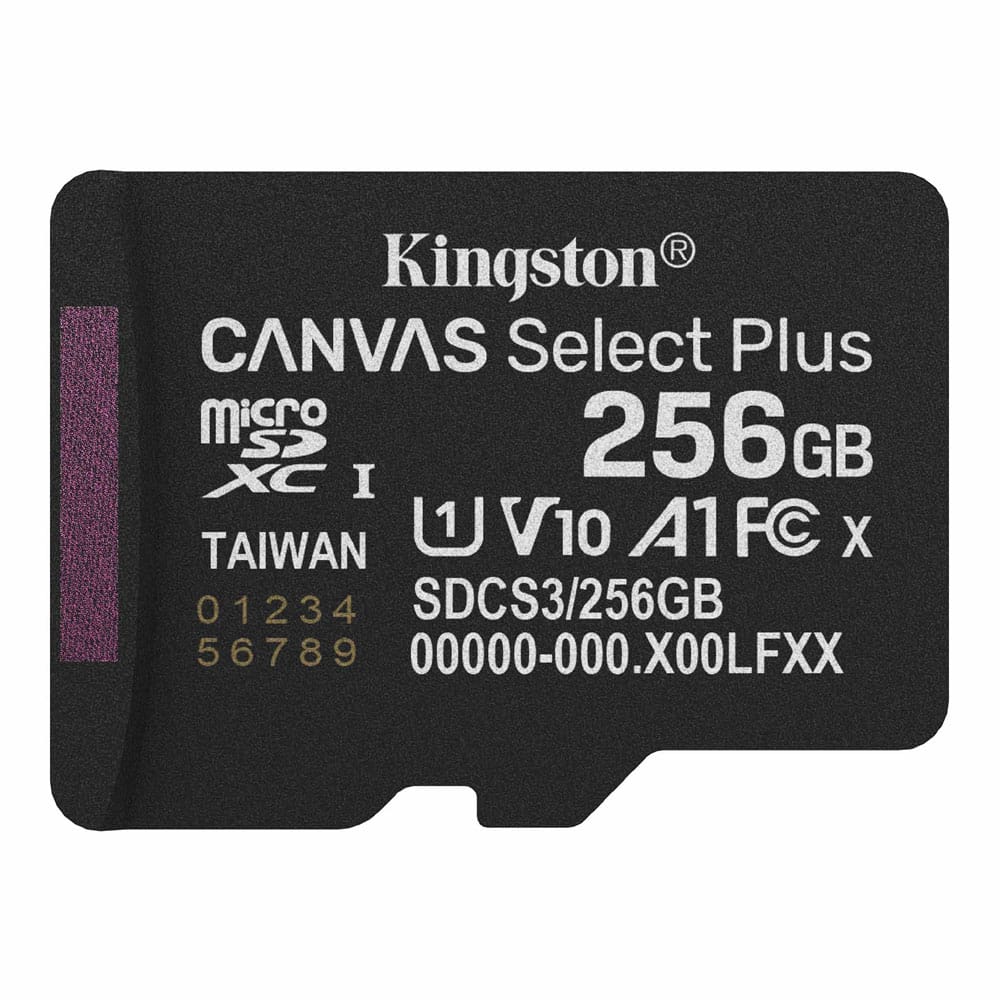 Kingston Canvas Select Plus MicroSD 150MBs Class 10 256GB with Adapter-image-c0902260913