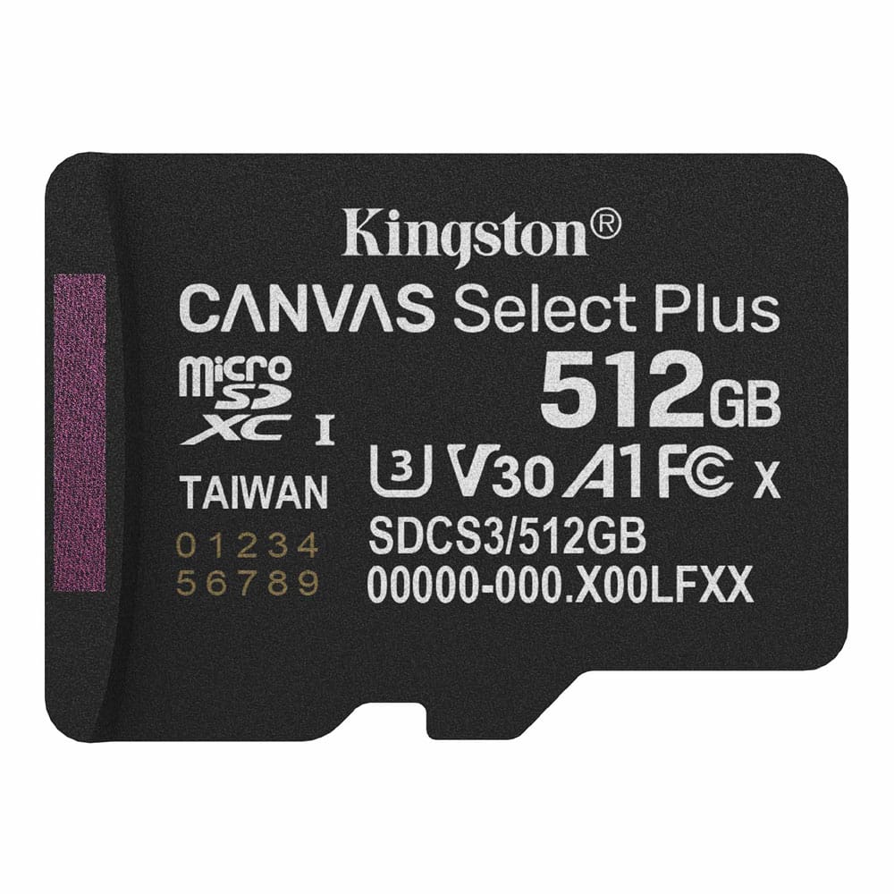 Kingston Canvas Select Plus MicroSD 150MBs Class 10 512GB with Adapter-image-c0902260919