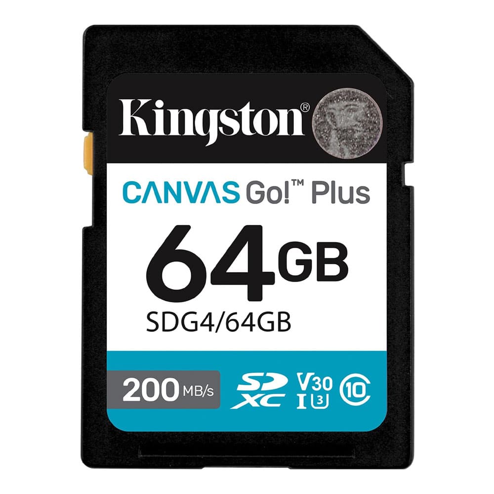 Kingston Canvas Go! Plus SDXC Card 200R C10 UHS-I U3 V30 64GB-image-c0902261108