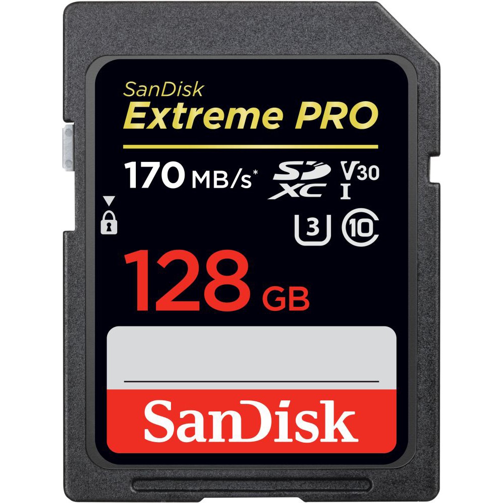 SanDisk Extreme PRO SDXC 170MB s UHSI Card 128GB cCH9809181729 619659170325