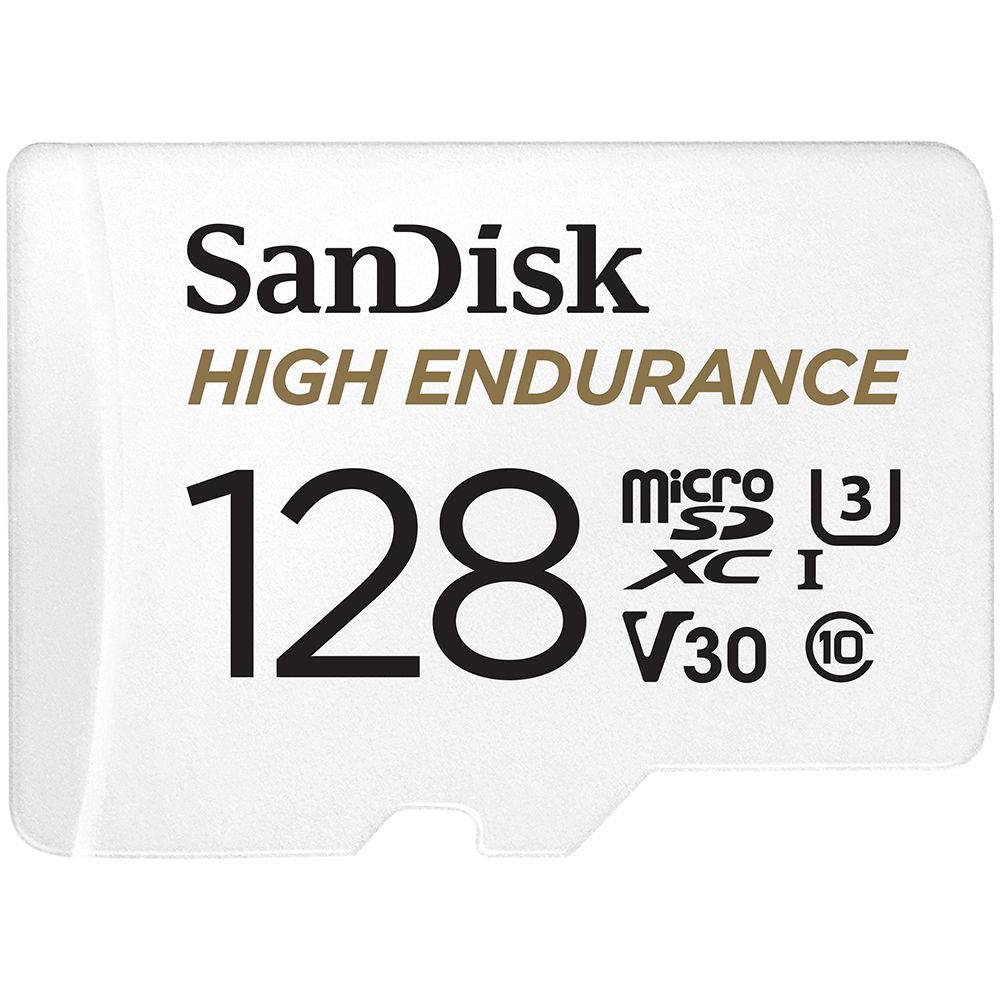 SanDisk High Endurance 100MBs Micro SDXC Card with Adapter 128GB