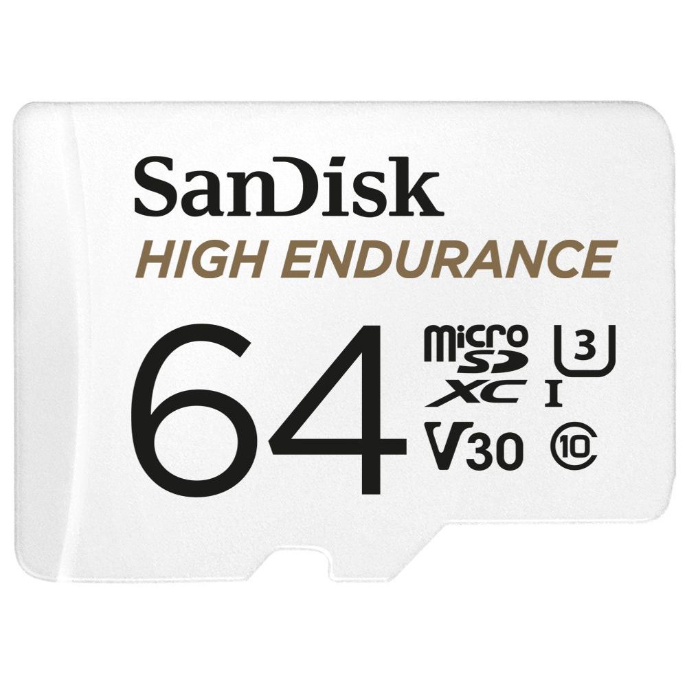 SanDisk High Endurance 100MBs Micro SDXC Card with Adapter 64GB cCH2602191200 619659173081