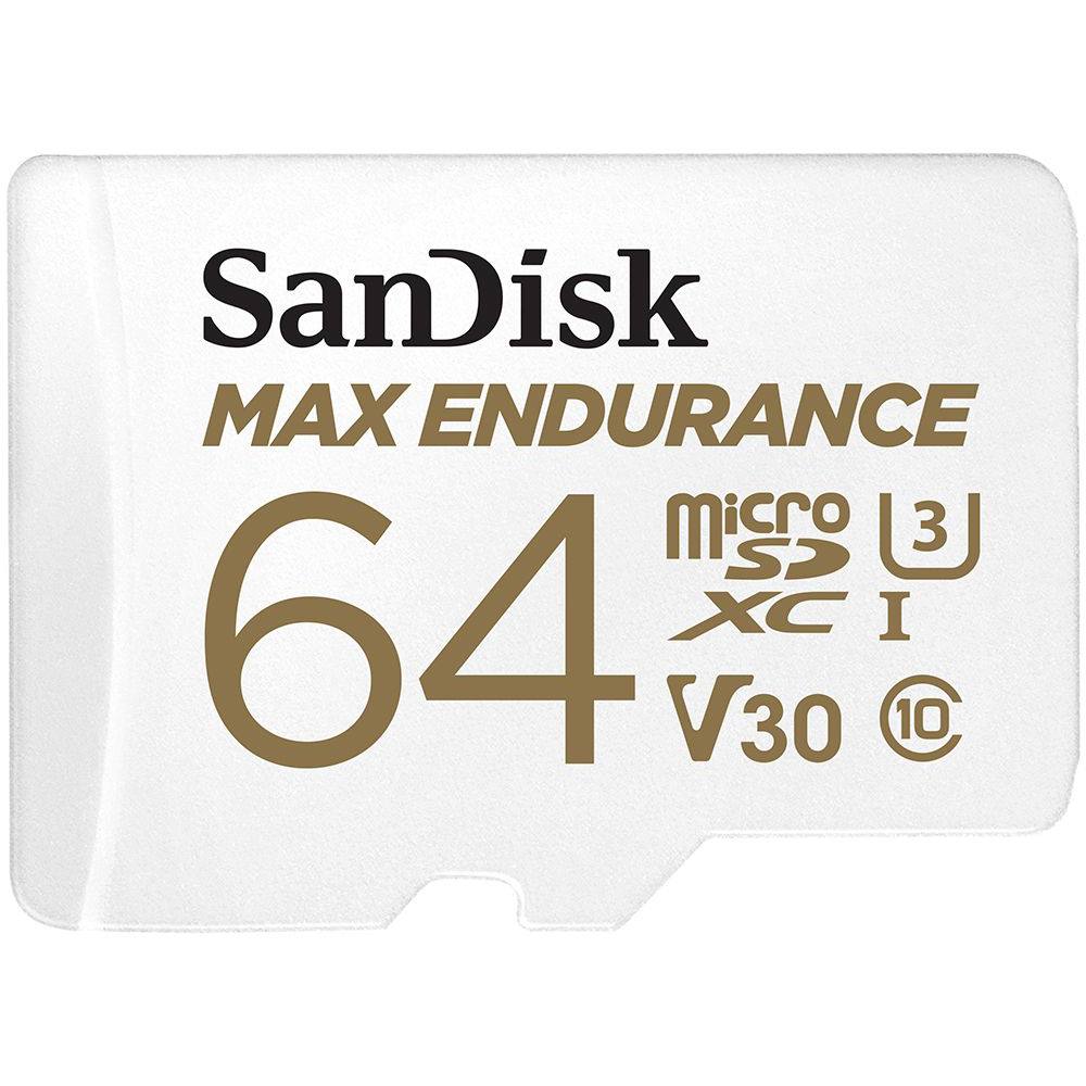 SanDisk Max Endurance MicroSD Card 100MBs with Adapter 64GB