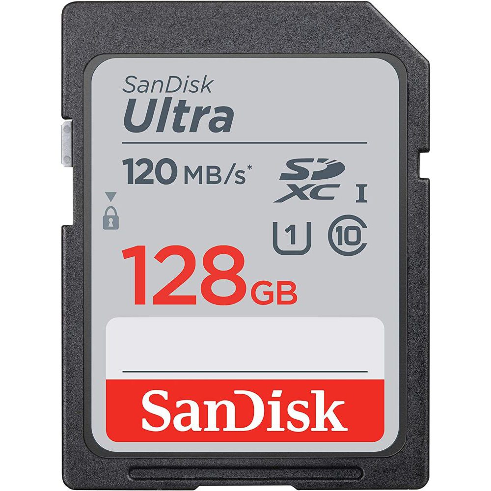 SanDisk Ultra SDXC Memory Card 120MB/s Class 10 UHS-I - 128GB