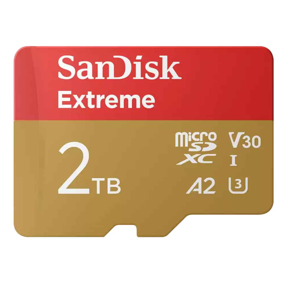 SanDisk Extreme microSDXC 240MBs UHSI U3 V30 with Adapter 2TB-image-c0202262145