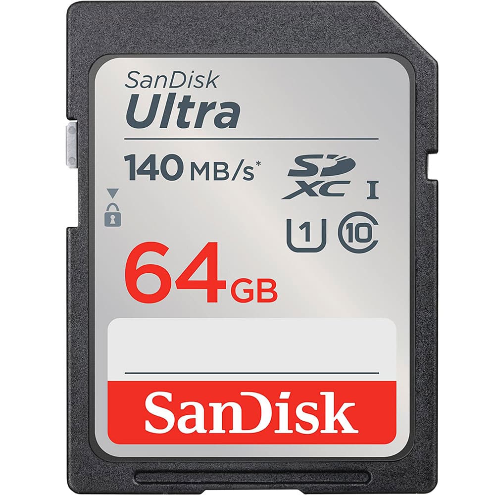 SanDisk Ultra SDXC Memory Card 140MB s UHSI Class 10 64GB