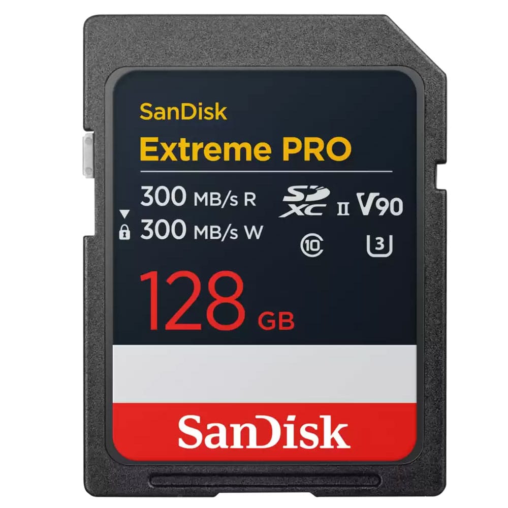 SanDisk Extreme PRO SDXC Card 300MBs UHS-II U3 V90 128GB-image-c1506261012