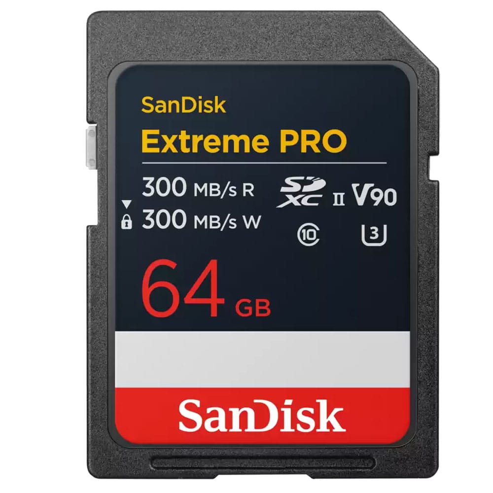 SanDisk Extreme PRO SDXC Card 300MBs UHS-II U3 V90 64GB-image-c1506261009