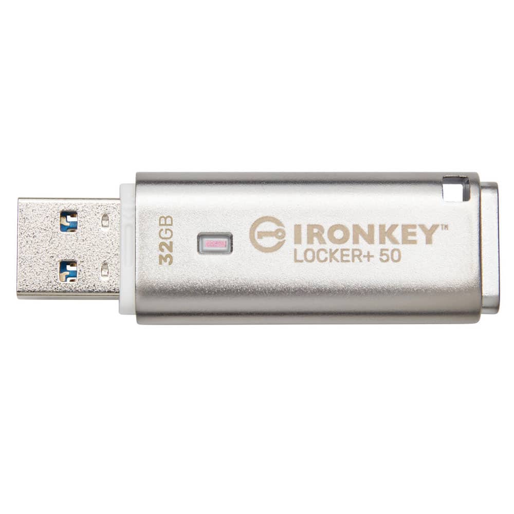 Kingston IronKey Locker+ 50 USB Flash Drive Encrypted 32GB