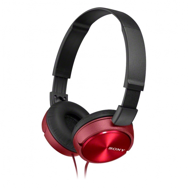 Sony MDRZX310 OnEar Headphones Metallic Red