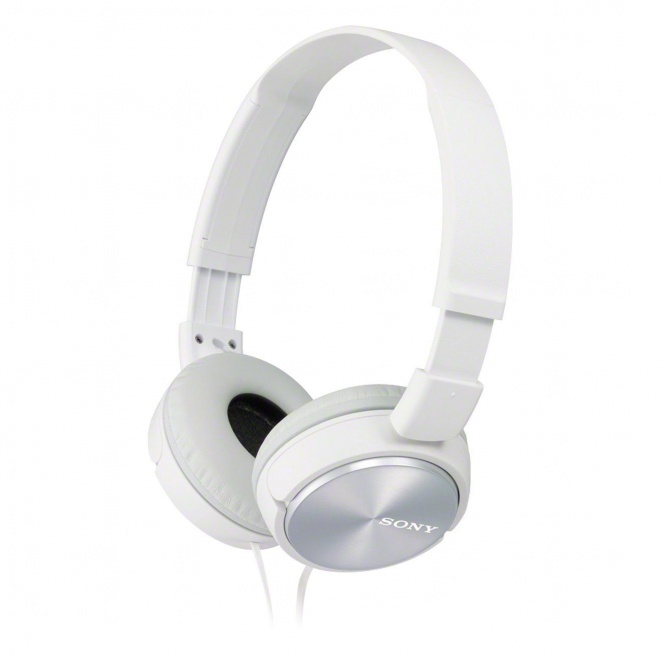 Sony MDRZX310 OnEar Headphones Metallic White