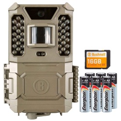 Bushnell PRIME Combo 24MP Low Glow Trail Camera with Memory Card & Batteries