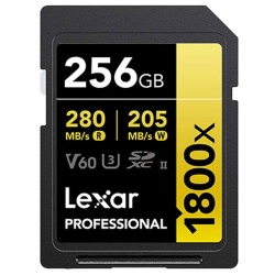 Lexar Professional 1800x SDXC UHS-II Card 256GB