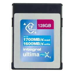 Integral UltimaPro X2 CFexpress Professional Type B 2.0 128GB Card