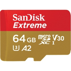 SanDisk Extreme MicroSDXC 160MBs UHSI Card with no adapter 64GB