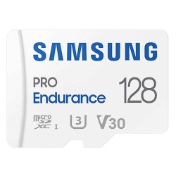 Samsung PRO Endurance microSD card with adapter 128GB