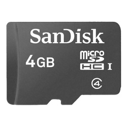 SanDisk Industrial MicroSD Class 4 UHS-1 4GB